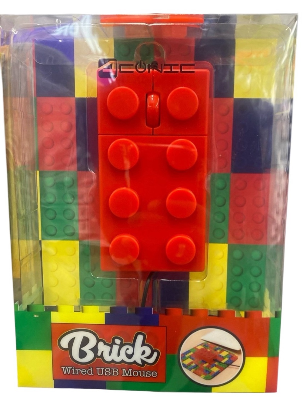 Red Wired USB Computer Mouse Red Lego - Picture 6 of 6